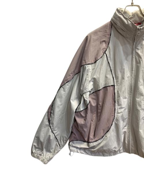 SUPREME（シュプリーム）SUPREME (シュプリーム) logo piping hooded track jacket アイボリー×ライトピンク サイズ:Ｍの古着・服飾アイテム