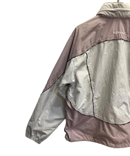 SUPREME（シュプリーム）SUPREME (シュプリーム) logo piping hooded track jacket アイボリー×ライトピンク サイズ:Ｍの古着・服飾アイテム