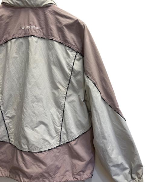 SUPREME（シュプリーム）SUPREME (シュプリーム) logo piping hooded track jacket アイボリー×ライトピンク サイズ:Ｍの古着・服飾アイテム