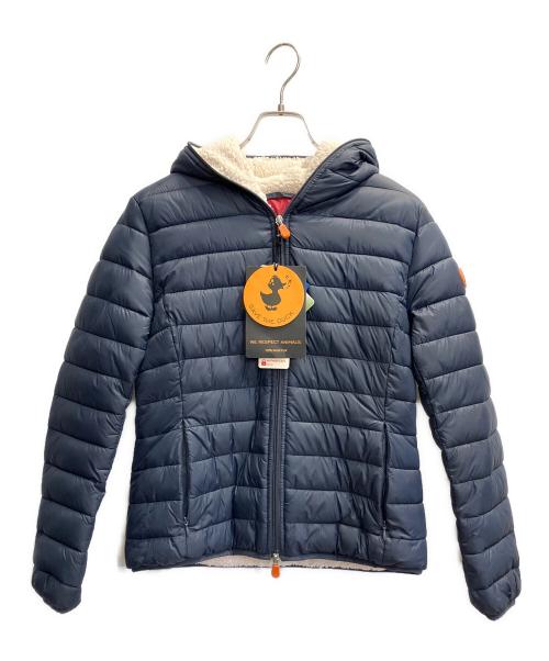 save the duck（セイブ ザ ダック）save the duck (セイブ ザ ダック) フーデッド中綿ジャケット ネイビー サイズ:Lの古着・服飾アイテム