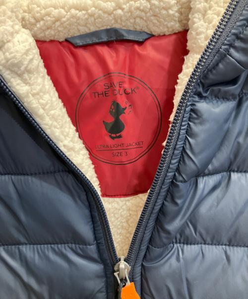 save the duck（セイブ ザ ダック）save the duck (セイブ ザ ダック) フーデッド中綿ジャケット ネイビー サイズ:Lの古着・服飾アイテム