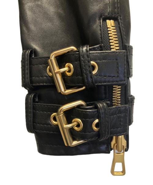H&M（エイチアンドエム）H&M (エイチアンドエム) BALMAIN (バルマン) レザーバイクジャケット ブラック サイズ:Sの古着・服飾アイテム