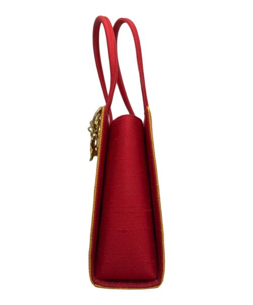 Christian Dior（クリスチャン ディオール）Christian Dior (クリスチャン ディオール) ハンドバッグ イエロー×レッドの古着・服飾アイテム