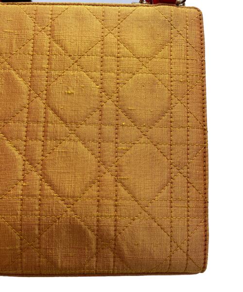 Christian Dior（クリスチャン ディオール）Christian Dior (クリスチャン ディオール) ハンドバッグ イエロー×レッドの古着・服飾アイテム