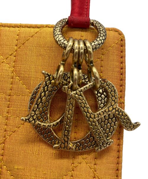 Christian Dior（クリスチャン ディオール）Christian Dior (クリスチャン ディオール) ハンドバッグ イエロー×レッドの古着・服飾アイテム