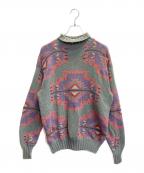 POLO COUNTRYポロカントリー）の古着「コットンニットセーター」｜グリーン