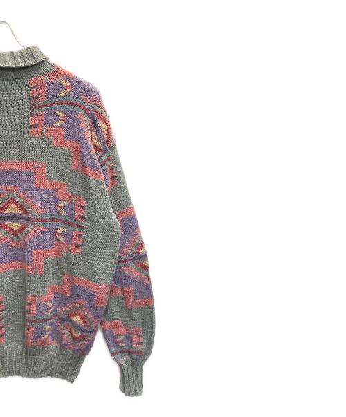 POLO COUNTRY（ポロカントリー）POLO COUNTRY (ポロカントリー) コットンニットセーター グリーン サイズ:Lの古着・服飾アイテム