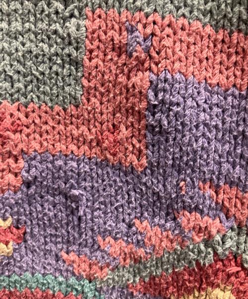 POLO COUNTRY（ポロカントリー）POLO COUNTRY (ポロカントリー) コットンニットセーター グリーン サイズ:Lの古着・服飾アイテム