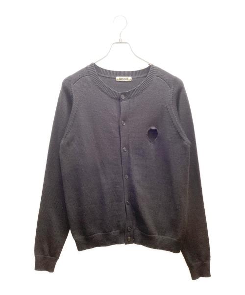NKNIT（ンニット）NKNIT (ンニット) ハートホールカーディガン ブラック サイズ:2の古着・服飾アイテム