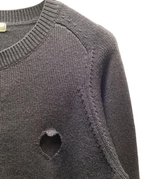 NKNIT（ンニット）NKNIT (ンニット) ハートホールカーディガン ブラック サイズ:2の古着・服飾アイテム