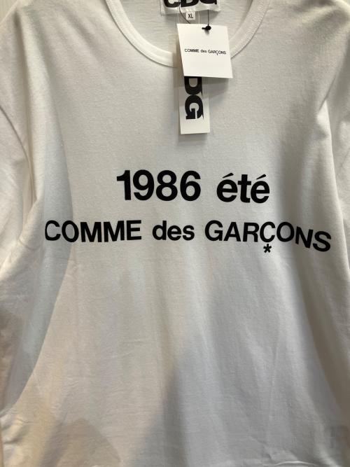 COMME des GARCONS（コムデギャルソン）COMME des GARCONS (コムデギャルソン) 1986 été Tシャツ ホワイト サイズ:XLの古着・服飾アイテム