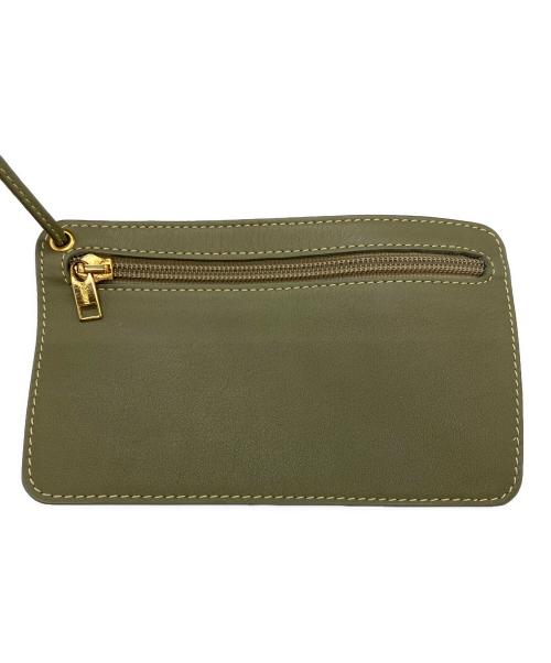 LOEWE（ロエベ）LOEWE (ロエベ) レザーショルダーバッグ グリーンの古着・服飾アイテム