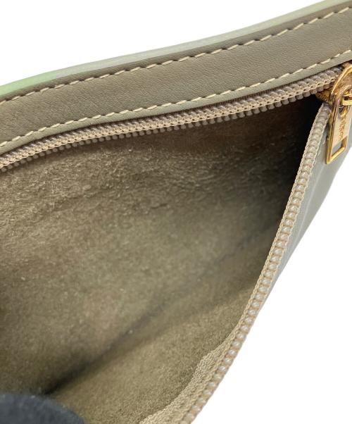 LOEWE（ロエベ）LOEWE (ロエベ) レザーショルダーバッグ グリーンの古着・服飾アイテム