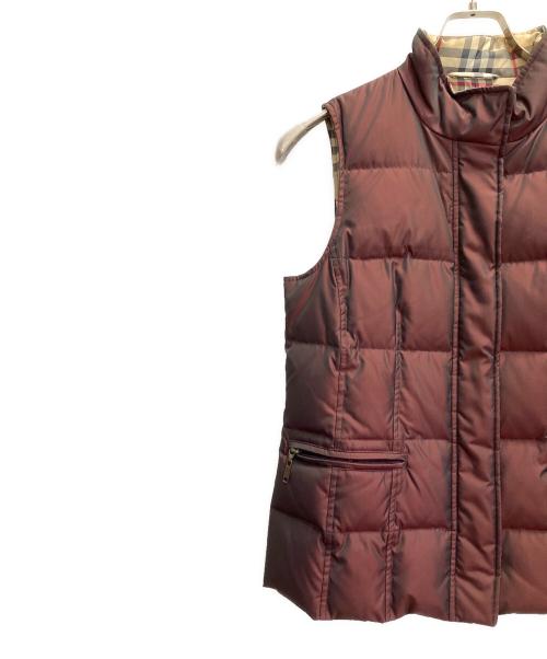 BURBERRY LONDON（バーバリーロンドン）BURBERRY LONDON (バーバリーロンドン) ダウンベスト ワインレッド サイズ:9の古着・服飾アイテム