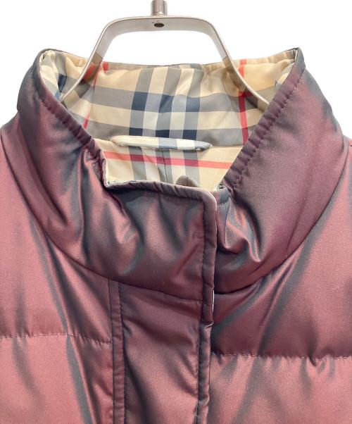 BURBERRY LONDON（バーバリーロンドン）BURBERRY LONDON (バーバリーロンドン) ダウンベスト ワインレッド サイズ:9の古着・服飾アイテム