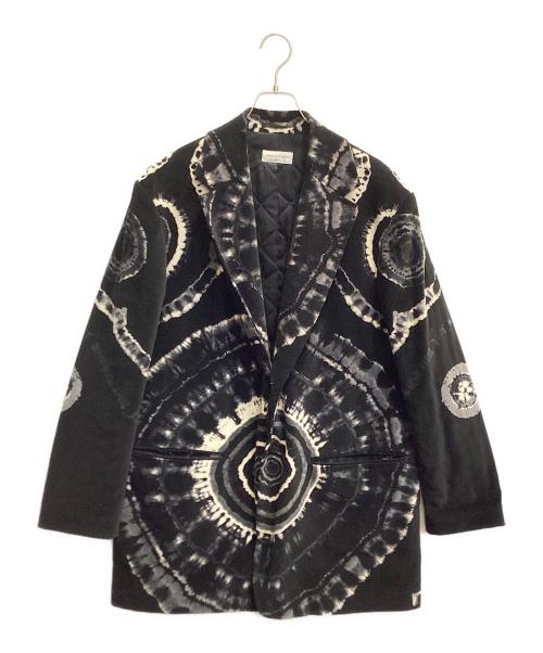 DRIES VAN NOTEN（ドリスヴァンノッテン）DRIES VAN NOTEN (ドリスヴァンノッテン) タイダイテーラードジャケット ブラック サイズ:Ｍの古着・服飾アイテム