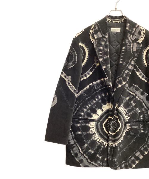 DRIES VAN NOTEN（ドリスヴァンノッテン）DRIES VAN NOTEN (ドリスヴァンノッテン) タイダイテーラードジャケット ブラック サイズ:Ｍの古着・服飾アイテム