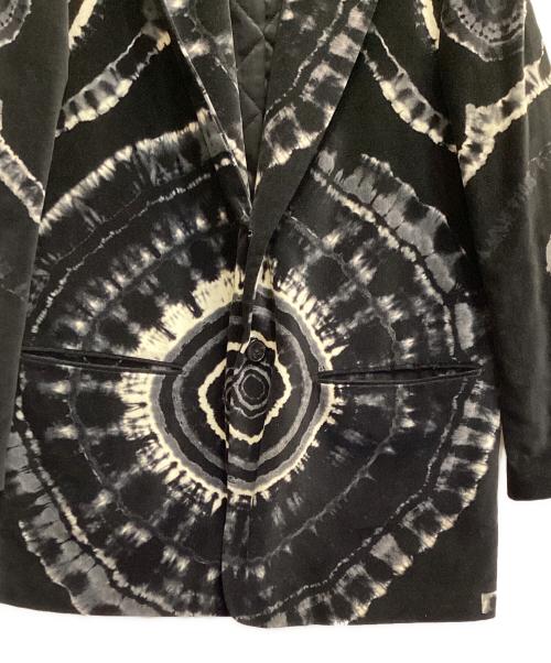 DRIES VAN NOTEN（ドリスヴァンノッテン）DRIES VAN NOTEN (ドリスヴァンノッテン) タイダイテーラードジャケット ブラック サイズ:Ｍの古着・服飾アイテム