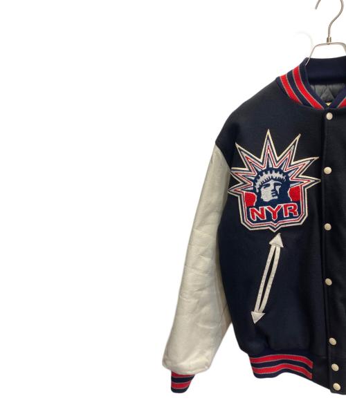 HEWITT（ヒューイット）HEWITT (ヒューイット) BACKDROP (バックドロップ) スタジャン ネイビー サイズ:40の古着・服飾アイテム