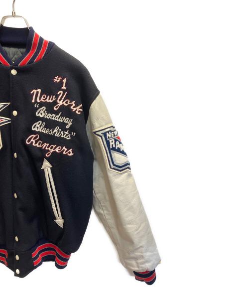 HEWITT（ヒューイット）HEWITT (ヒューイット) BACKDROP (バックドロップ) スタジャン ネイビー サイズ:40の古着・服飾アイテム