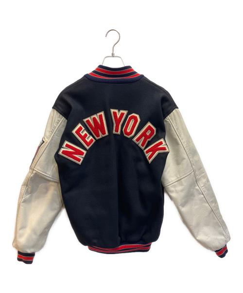 HEWITT（ヒューイット）HEWITT (ヒューイット) BACKDROP (バックドロップ) スタジャン ネイビー サイズ:40の古着・服飾アイテム