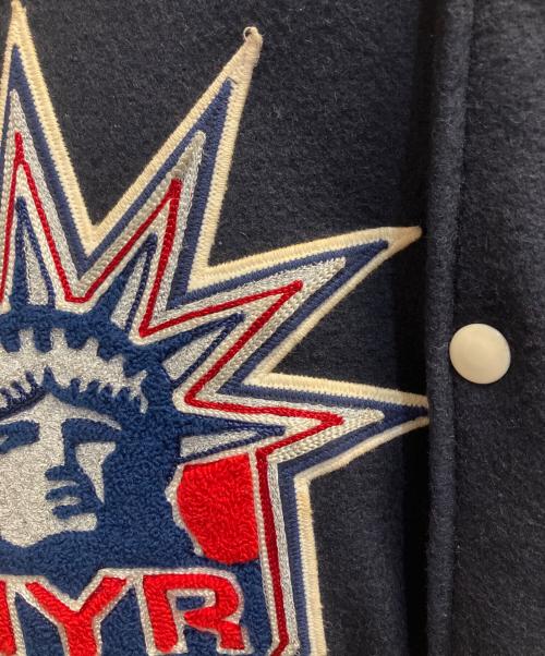 HEWITT（ヒューイット）HEWITT (ヒューイット) BACKDROP (バックドロップ) スタジャン ネイビー サイズ:40の古着・服飾アイテム