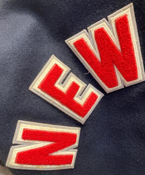 HEWITT（ヒューイット）HEWITT (ヒューイット) BACKDROP (バックドロップ) スタジャン ネイビー サイズ:40の古着・服飾アイテム