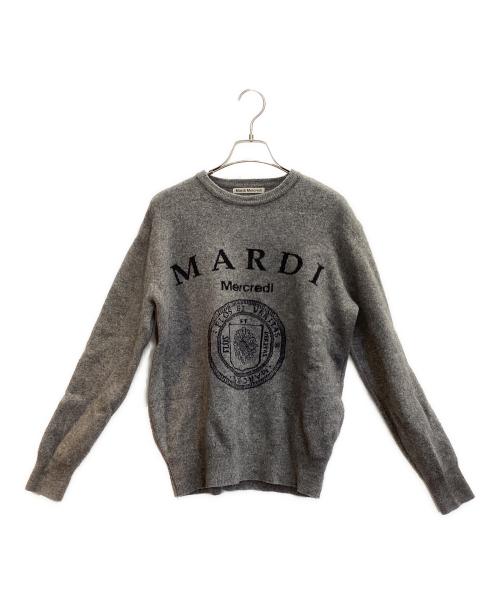 Mardi Mercredi（マルディメクルディ）Mardi Mercredi (マルディメクルディ) 薄手ニット グレー サイズ:FREEの古着・服飾アイテム