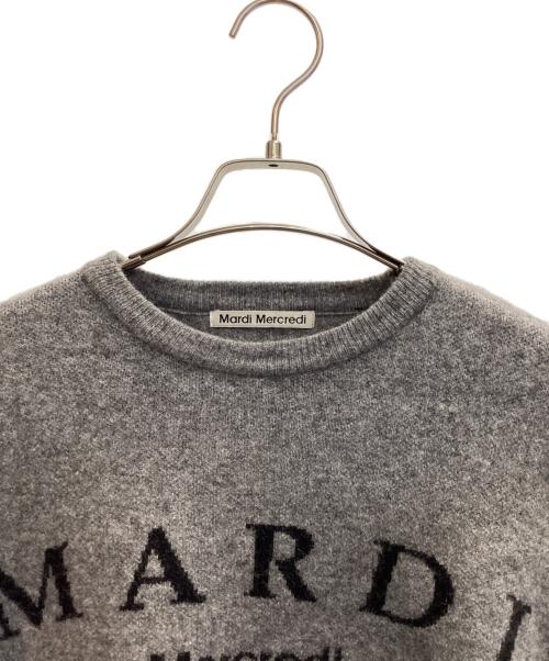 Mardi Mercredi（マルディメクルディ）Mardi Mercredi (マルディメクルディ) 薄手ニット グレー サイズ:FREEの古着・服飾アイテム