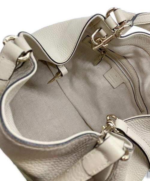 GUCCI（グッチ）GUCCI (グッチ) ソーホー インターロッキングGバッグ  ホワイトの古着・服飾アイテム