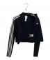 中古・古着 adidas (アディダス) ADICOLOR 3 STRIPES SLIM KNIT TRACK TOP（アディカラー スリーストライプス スリムニット トラックトップ） ブラック サイズ:M：9000円
