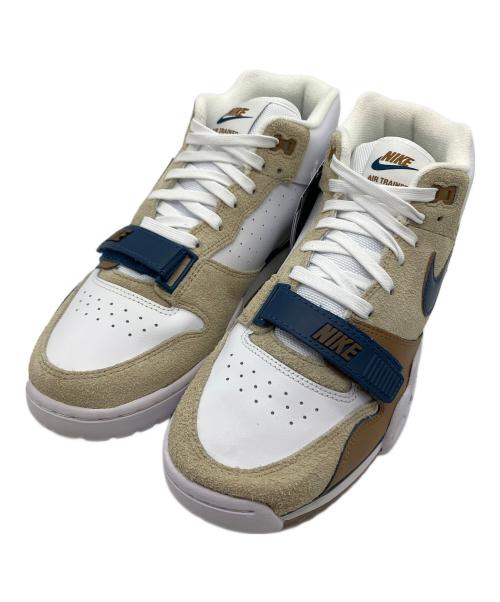NIKE（ナイキ）NIKE (ナイキ) ミッドカットスニーカー ネイビー×ベージュ サイズ:10の古着・服飾アイテム