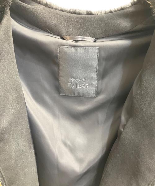 TATRAS（タトラス）TATRAS (タトラス) ノーカラーコート ブラック サイズ:01の古着・服飾アイテム
