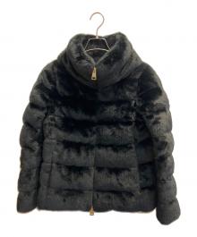 HERNO（ヘルノ）の古着「ECO FUR DOWNJACKET」｜ブラック