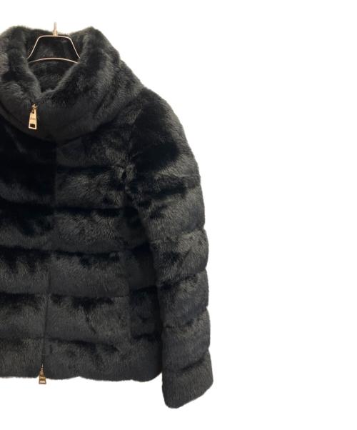 HERNO（ヘルノ）HERNO (ヘルノ) ECO FUR DOWNJACKET ブラック サイズ:40の古着・服飾アイテム