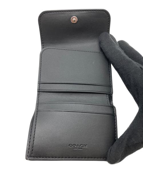 COACH（コーチ）COACH (コーチ) エッセンシャル カード ホルダー ウォレット ブラック×ブラウンの古着・服飾アイテム