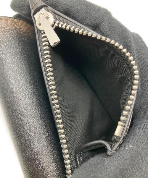 COACH（コーチ）COACH (コーチ) エッセンシャル カード ホルダー ウォレット ブラック×ブラウンの古着・服飾アイテム