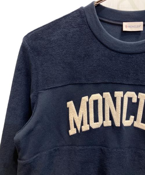 MONCLER（モンクレール）MONCLER (モンクレール) パイルロゴスウェット ネイビー サイズ:Mの古着・服飾アイテム