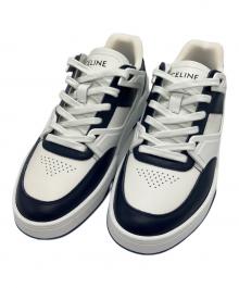 CELINE（セリーヌ）の古着「レザースニーカー」｜ホワイト×ネイビー