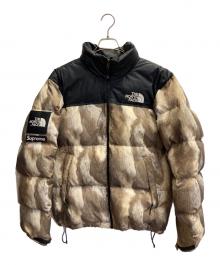 THE NORTH FACE×SUPREME（ザ ノース フェイス×シュプリーム）の古着「Fur Print Nuptse Jacket」｜ベージュ