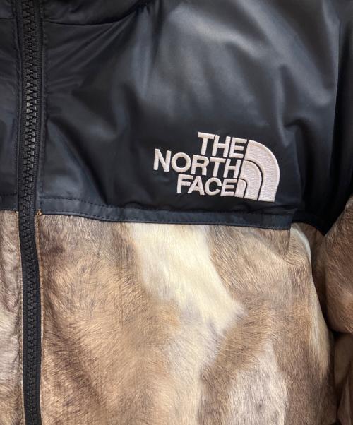 THE NORTH FACE（ザ ノース フェイス）THE NORTH FACE (ザ ノース フェイス) SUPREME (シュプリーム) Fur Print Nuptse Jacket ベージュ サイズ:Ｍの古着・服飾アイテム