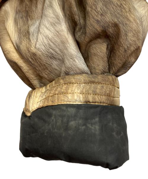 THE NORTH FACE（ザ ノース フェイス）THE NORTH FACE (ザ ノース フェイス) SUPREME (シュプリーム) Fur Print Nuptse Jacket ベージュ サイズ:Ｍの古着・服飾アイテム