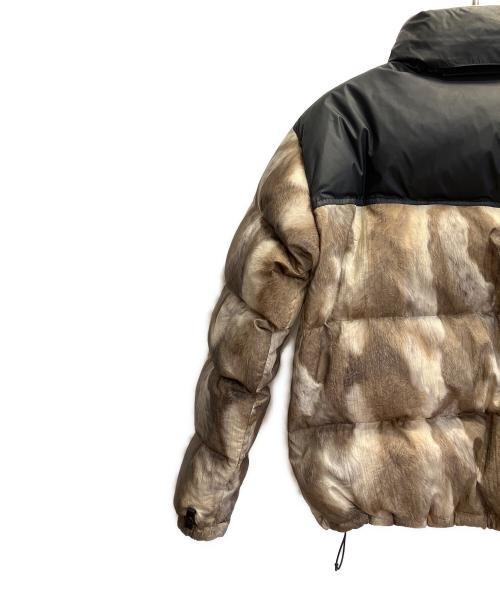 THE NORTH FACE（ザ ノース フェイス）THE NORTH FACE (ザ ノース フェイス) SUPREME (シュプリーム) Fur Print Nuptse Jacket ベージュ サイズ:Ｍの古着・服飾アイテム