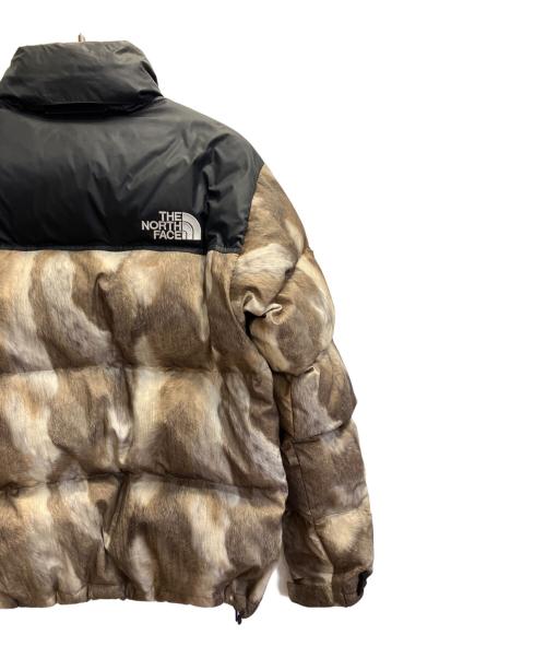 THE NORTH FACE（ザ ノース フェイス）THE NORTH FACE (ザ ノース フェイス) SUPREME (シュプリーム) Fur Print Nuptse Jacket ベージュ サイズ:Ｍの古着・服飾アイテム