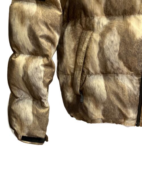 THE NORTH FACE（ザ ノース フェイス）THE NORTH FACE (ザ ノース フェイス) SUPREME (シュプリーム) Fur Print Nuptse Jacket ベージュ サイズ:Ｍの古着・服飾アイテム
