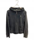 BURBERRY BLACK LABELバーバリーブラックレーベル）の古着「ジップパーカー」｜ブラック