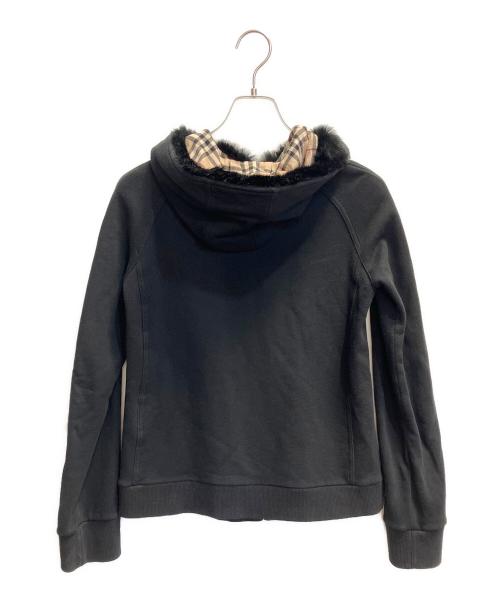 BURBERRY BLACK LABEL（バーバリーブラックレーベル）BURBERRY BLACK LABEL (バーバリーブラックレーベル) ジップパーカー ブラック サイズ:２の古着・服飾アイテム