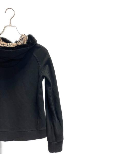 BURBERRY BLACK LABEL（バーバリーブラックレーベル）BURBERRY BLACK LABEL (バーバリーブラックレーベル) ジップパーカー ブラック サイズ:２の古着・服飾アイテム