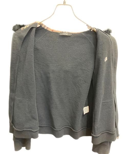 BURBERRY BLACK LABEL（バーバリーブラックレーベル）BURBERRY BLACK LABEL (バーバリーブラックレーベル) ジップパーカー ブラック サイズ:２の古着・服飾アイテム