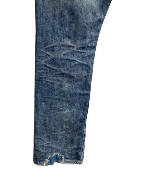 ISAMU KATAYAMA BACKLASH（イサムカタヤマ・バックラッシュ）ISAMU KATAYAMA BACKLASH (イサムカタヤマ・バックラッシュ) ダメージデニムパンツ インディゴ サイズ:Mの古着・服飾アイテム